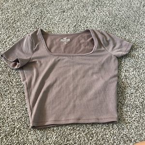 Hollister light purple square neck t shirt, size S women’s